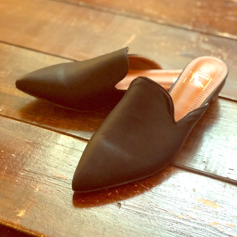 Vegan Leather Mules